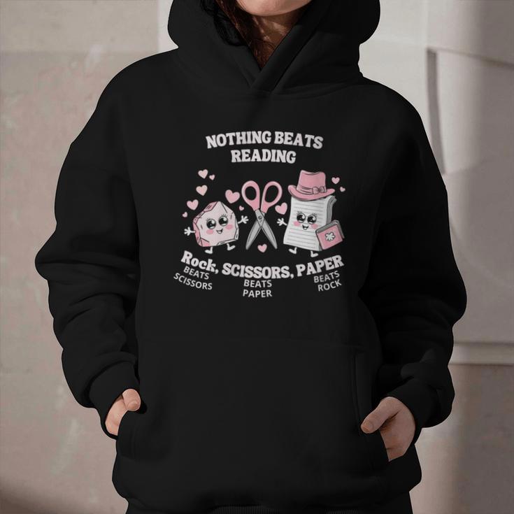 Women's Nothing Beats Reading Book Lover Statement Graphic Youth Hoodie Women's Nothing Beats Reading Book Lover Statement Graphic Youth Hoodie