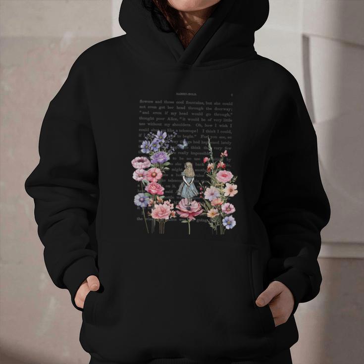 Wonderland Garden & Vintage Textbook Graphic Youth Hoodie