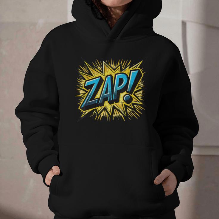 ZAP Comic Book Retro Artwork – Cartoon Collector Graphic Youth Hoodie