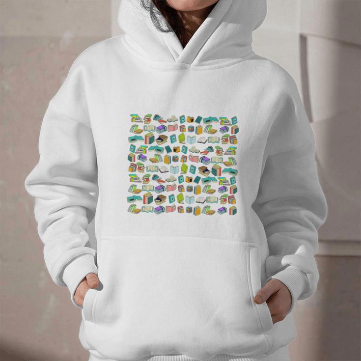 100 Days In The Books English Reading Teacher 100th Day Kids Graphic Youth Hoodie