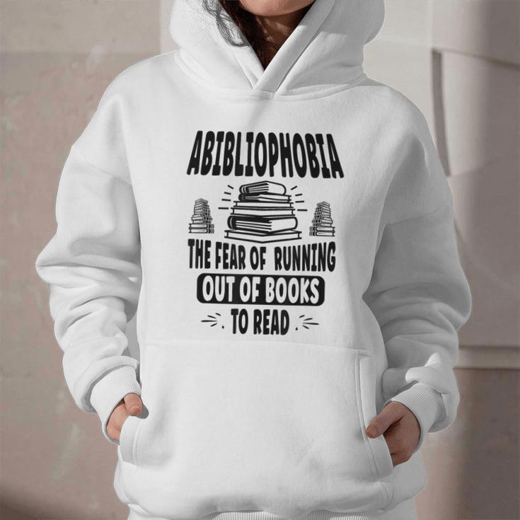 Abibliophobia Definition Book Reading Lover Fans Text Graphic Youth Hoodie