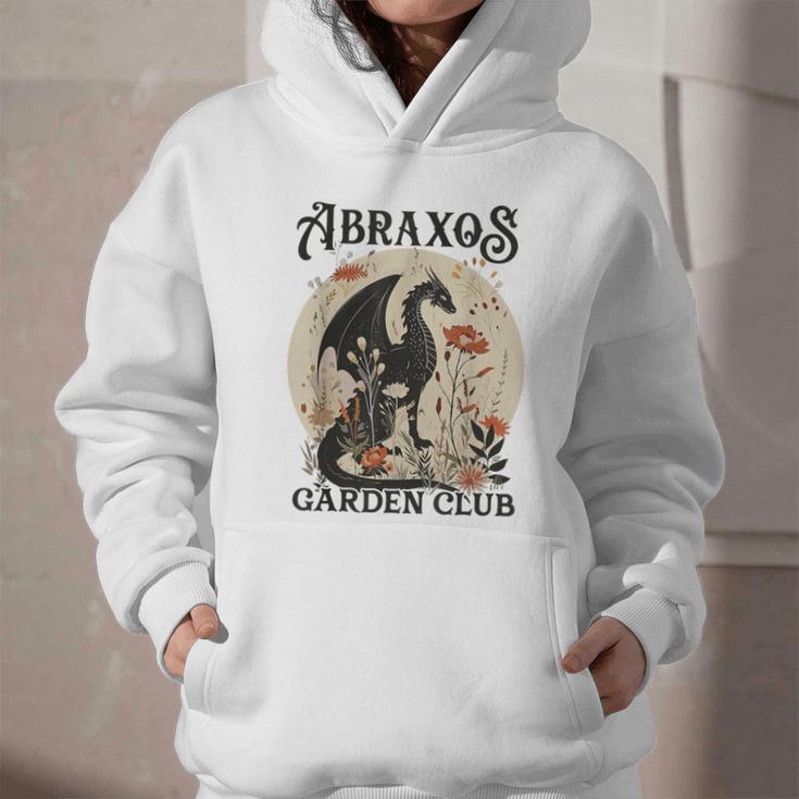 Abraxos Flower Garden Club Book Lover Fantasy Dragon Bookish Graphic Youth Hoodie