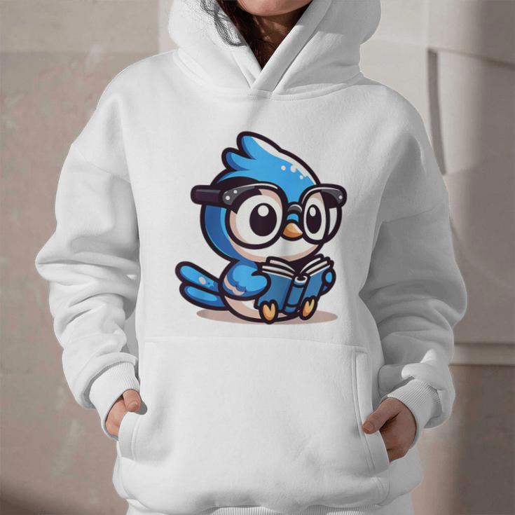 Adorable Book Lover Blue Jay With Reading Glasses Cute Raglan Baseball Tee Graphic Youth Hoodie Adorable Book Lover Blue Jay With Reading Glasses Cute Raglan Baseball Tee Graphic Youth Hoodie