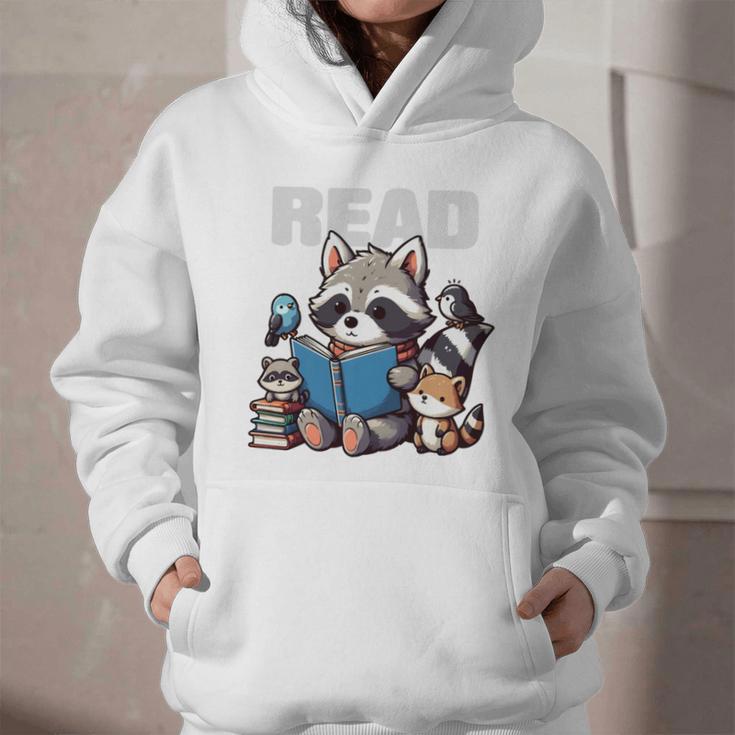 Animals Raccoon Reading Book Librarian Across America Kids Graphic Youth Hoodie Animals Raccoon Reading Book Librarian Across America Kids Graphic Youth Hoodie