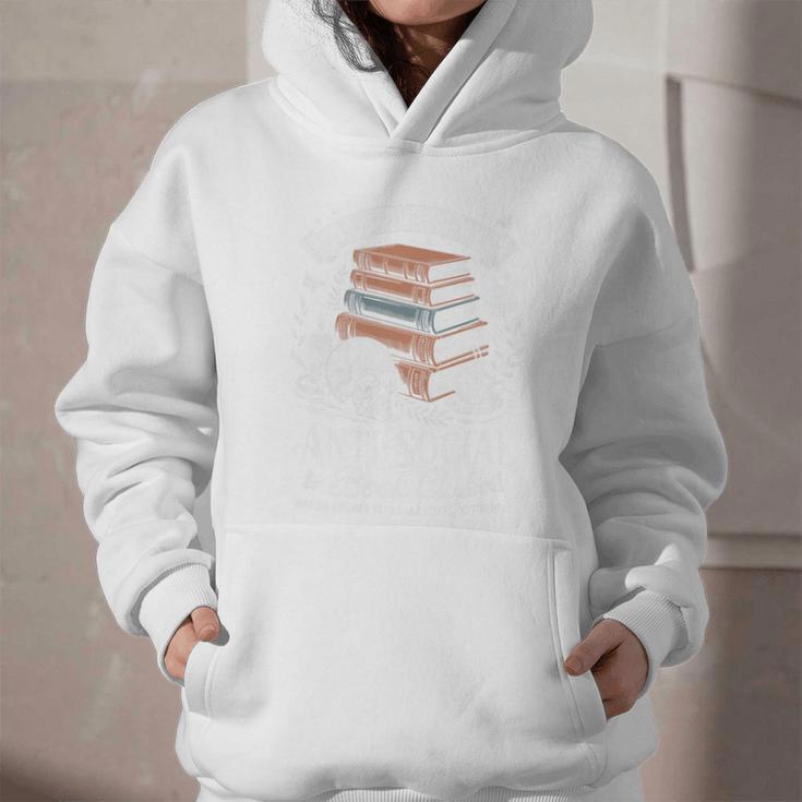 Anti-Social Book Club Reader Books & Coffee Dark Academia Premium Tri-Blend Graphic Youth Hoodie