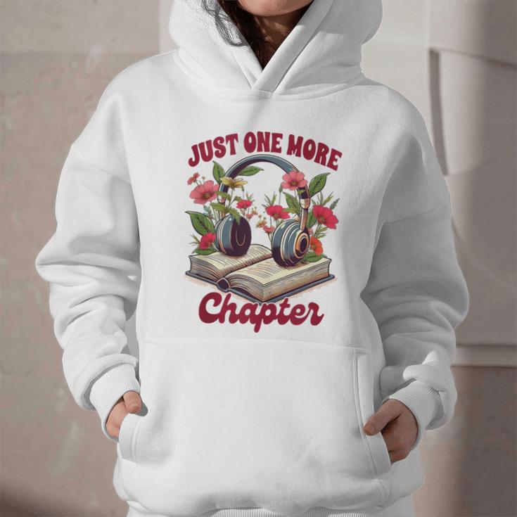 Audiobook Lover Bookish Headphones Just One More Chapter Graphic Youth Hoodie