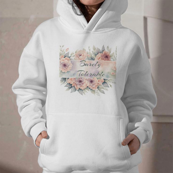 Barely Tolerable Book Floral Bookworm Lover Bookish Premium Graphic Youth Hoodie Barely Tolerable Book Floral Bookworm Lover Bookish Premium Graphic Youth Hoodie