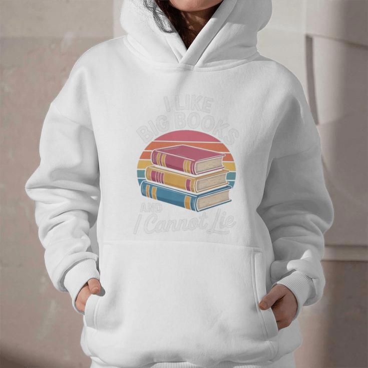 I Like Big Books Cannot Lie Librarian Reading Teacher Graphic Youth Hoodie