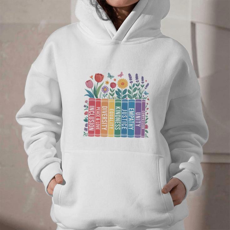 Book Flower Radicalized By Basic Decency Feminist Leftist Graphic Youth Hoodie Book Flower Radicalized By Basic Decency Feminist Leftist Graphic Youth Hoodie