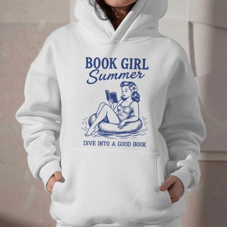 Book Girl Summer Graphic Youth Hoodie