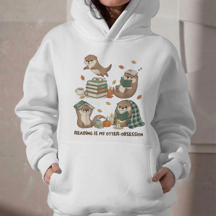 Book Lover Bookish Bookworm Reading Is My Otter-Obsession Graphic Youth Hoodie Book Lover Bookish Bookworm Reading Is My Otter-Obsession Graphic Youth Hoodie
