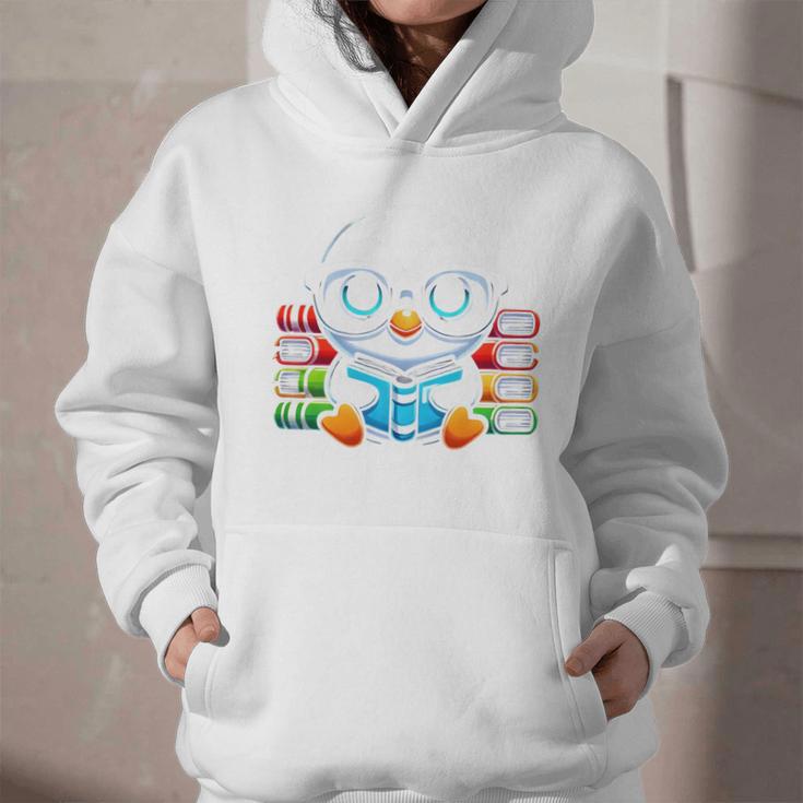 Book Lover Reading Penguin Graphic Youth Hoodie
