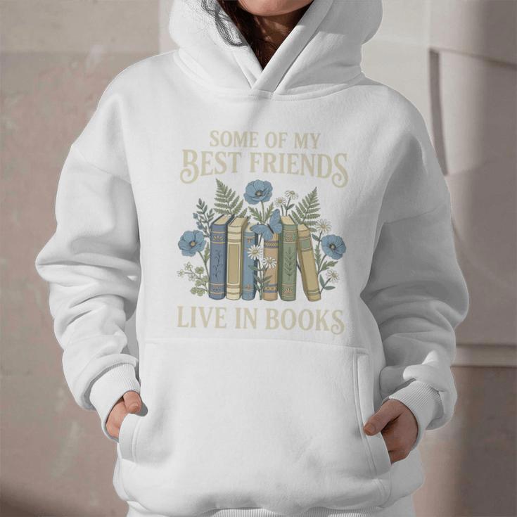 Book Lover Vintage Botanical Friends Premium Tri-Blend Graphic Youth Hoodie