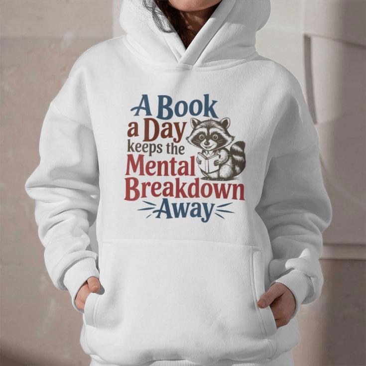 Book Lovers a Book a Day Keeps The Mental Breakdown Away Graphic Youth Hoodie