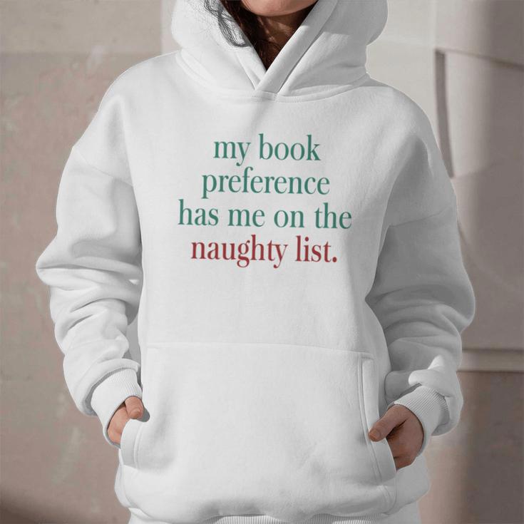 My Book Preference Has Me On The Naughty List For Christmas Graphic Youth Hoodie