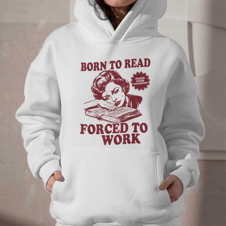 Book Readers Forced To Work Sadness Graphic Youth Hoodie