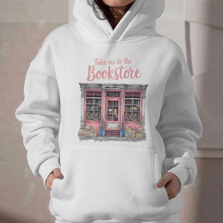 Take Me To The Book Store Librarians Valentine's Day Premium Graphic Youth Hoodie