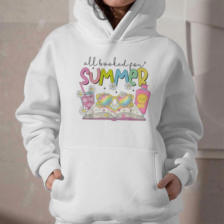 All Booked For Summer Reading Beach Floral Bookish Book Girl Graphic Youth Hoodie