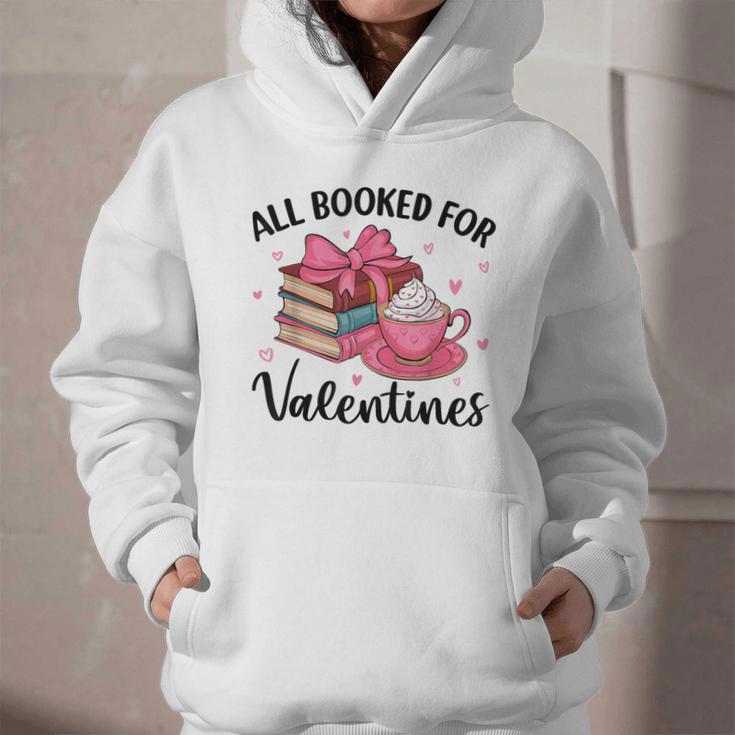 All Booked For Valentine Teacher Valentines Day Book Lover Graphic Youth Hoodie