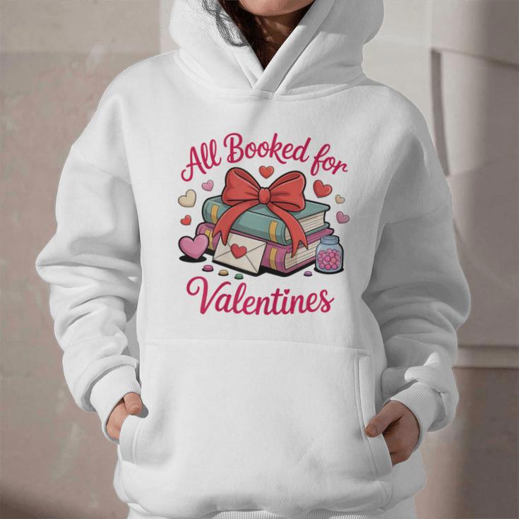 All Booked For Valentines Book Lover Teachers Graphic Youth Hoodie