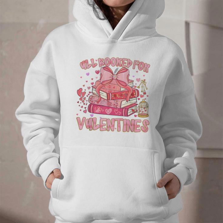 All Booked For Valentines Book Lovers Teacher Kid Valentines Graphic Youth Hoodie