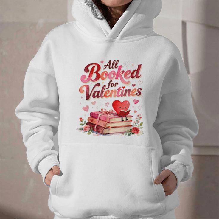 All Booked For Valentines Cute Book Lover Quote Graphic Youth Hoodie