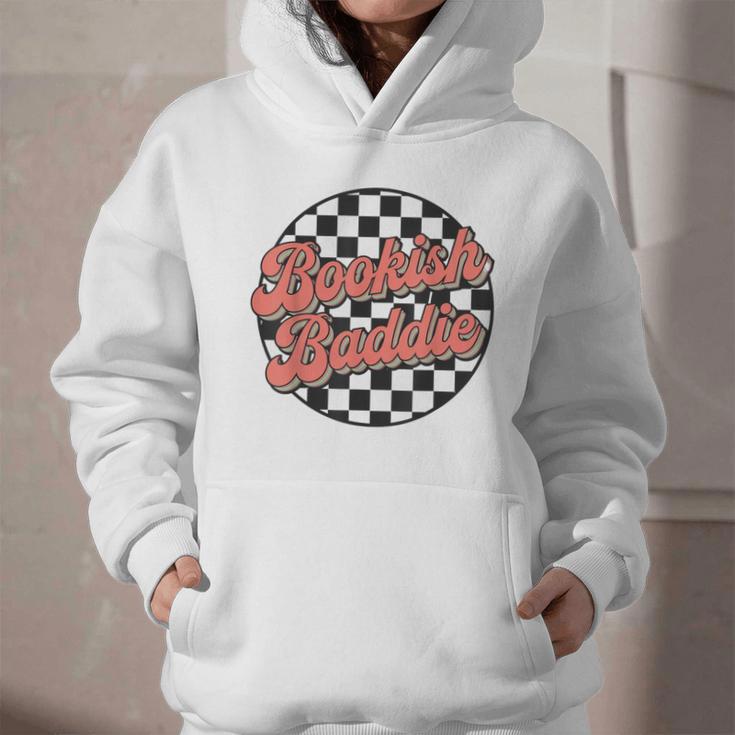 Bookish Baddie Retro Aesthetic Typography Graphic Youth Hoodie