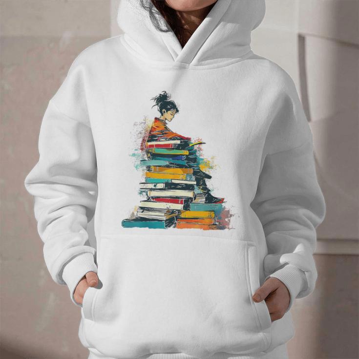 Books Abstract Artist Women Art Painting Books Graphic Youth Hoodie Books Abstract Artist Women Art Painting Books Graphic Youth Hoodie