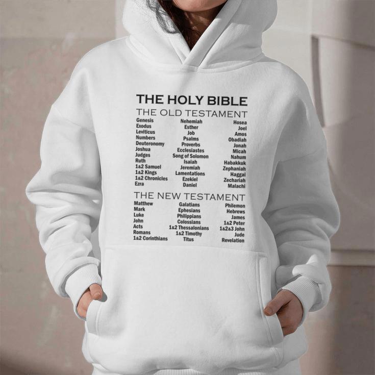 The Books Of The Bible Old And New Testament Complete List Graphic Youth Hoodie