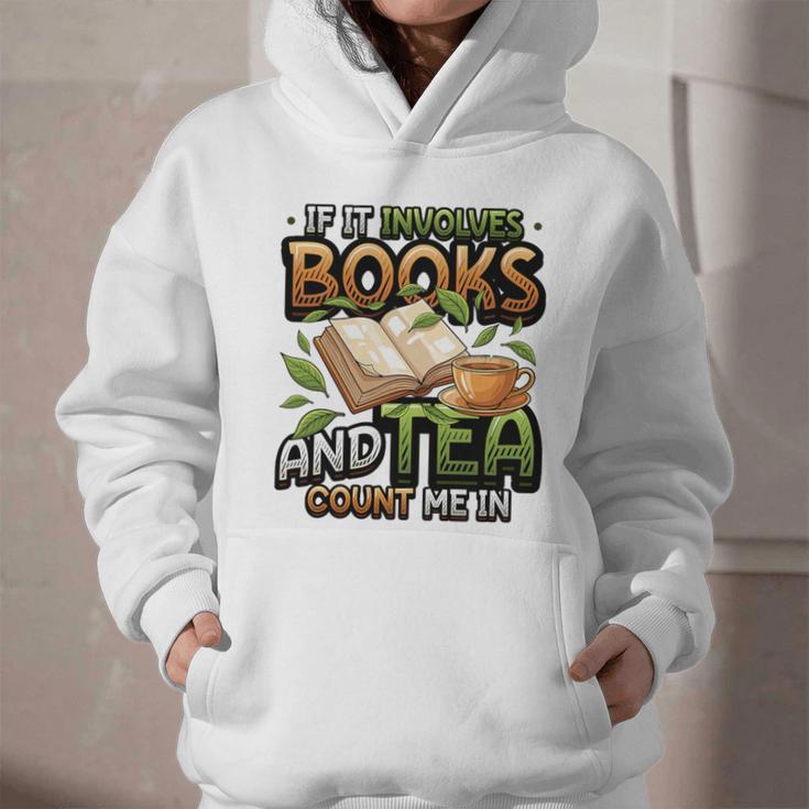 Bookworm If It Involves Books And Tea Lover Reading Premium Tri-Blend Graphic Youth Hoodie