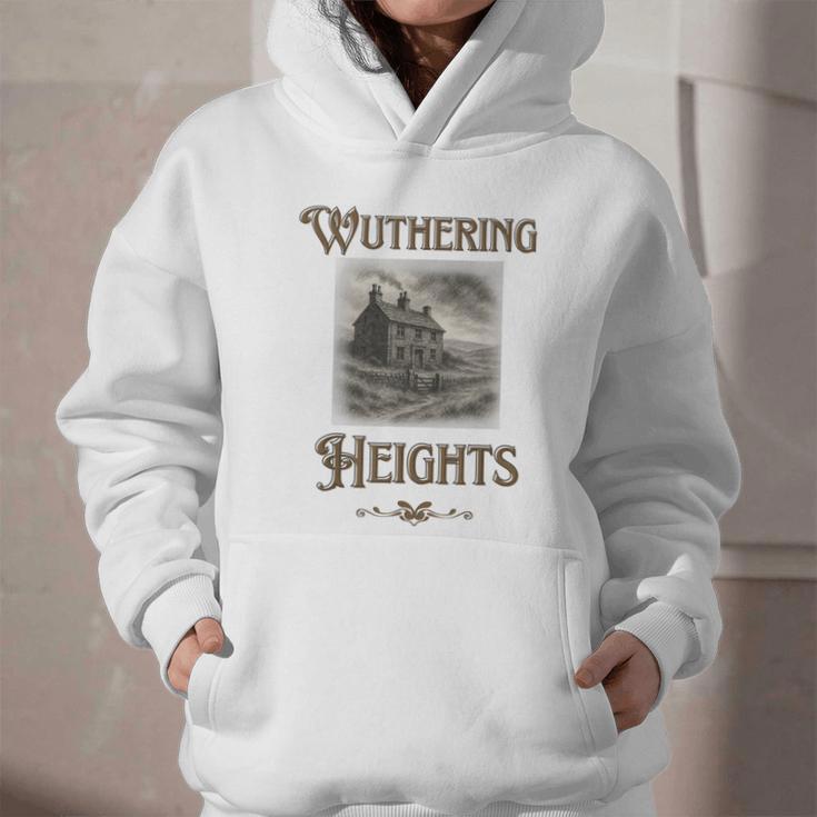 Bronte Novel Wuthering Heights Moorland Gothic Book Cover Graphic Youth Hoodie Bronte Novel Wuthering Heights Moorland Gothic Book Cover Graphic Youth Hoodie