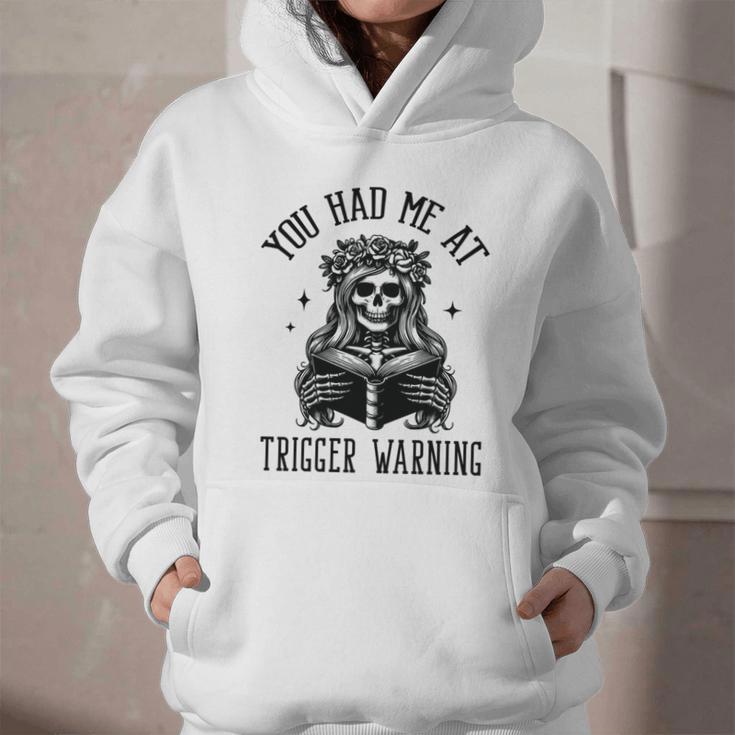 Buy Me Books And Tell Me To STFUATTDLAGG Outfits Spicy Smutty Book Reader You Had Me At Trigger Warning Graphic Youth Hoodie