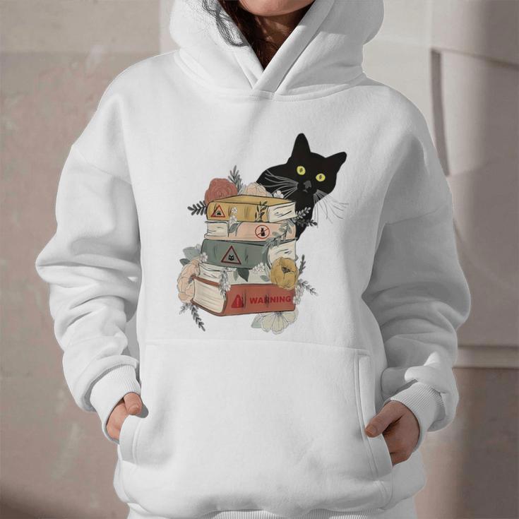 Cat And Books Flowers Reading Club Cat Lover Bookworm Graphic Youth Hoodie Cat And Books Flowers Reading Club Cat Lover Bookworm Graphic Youth Hoodie