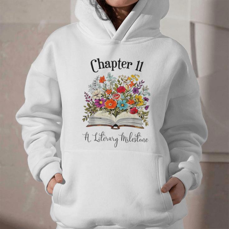 Chapter 11 Years Old 11th Birthday Wildflower Book Lover Graphic Youth Hoodie Chapter 11 Years Old 11th Birthday Wildflower Book Lover Graphic Youth Hoodie