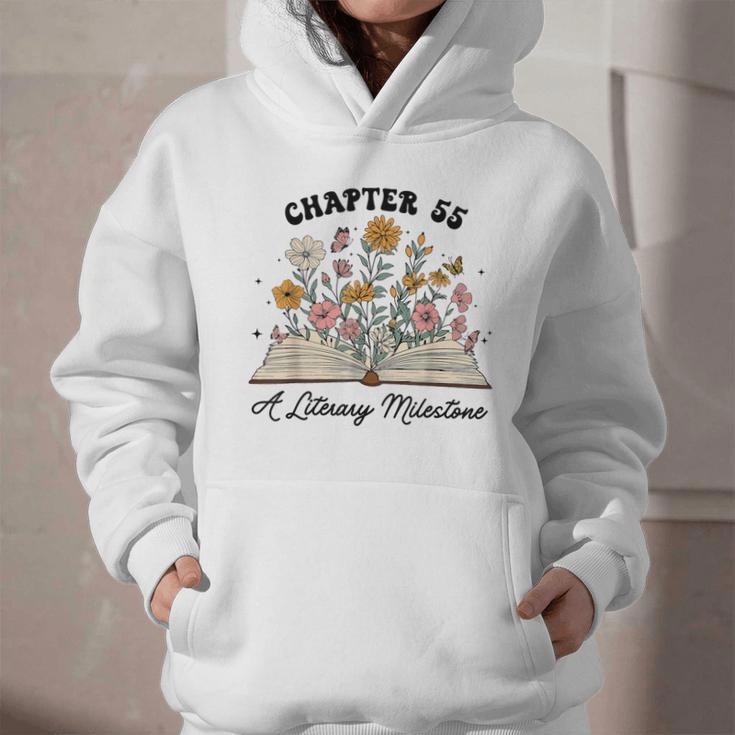 Chapter 55 A Literary Milestone 55th Birthday Book Lovers Graphic Youth Hoodie