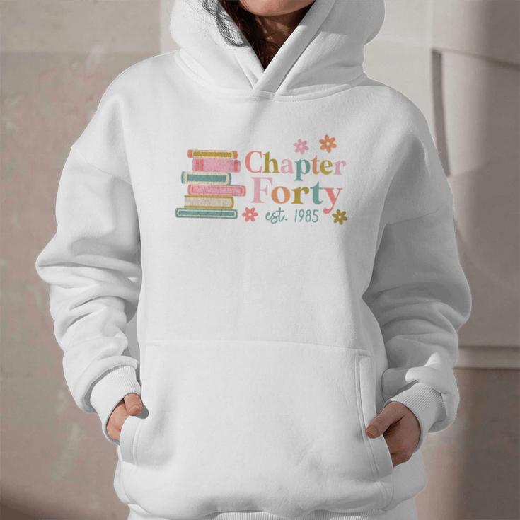 Chapter Forty 40 Years Old 40th Birthday Book Lover Graphic Youth Hoodie Chapter Forty 40 Years Old 40th Birthday Book Lover Graphic Youth Hoodie