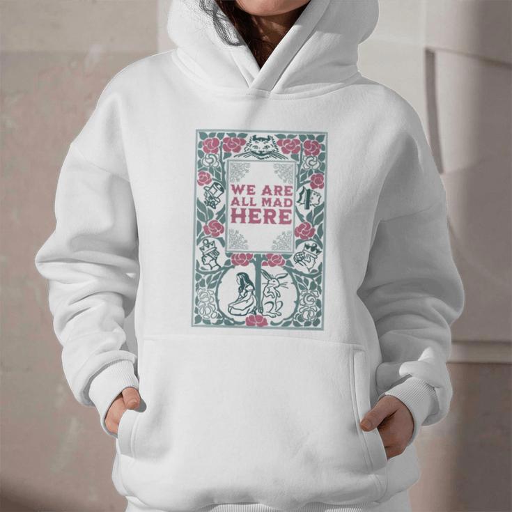 Cheshire Cat Alice In Wonderland Vintage Book Graphic Youth Hoodie