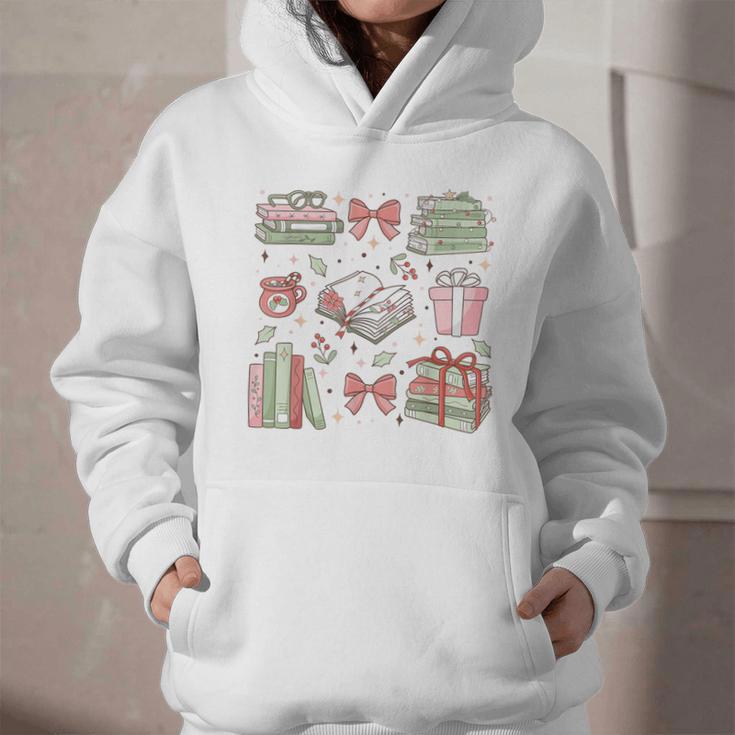 Christmas Book Lover Reading Reader Men Women Kids Xmas Graphic Youth Hoodie
