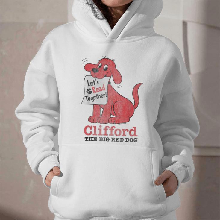 Clifford The Big Red Dog Let's Read Together Vintage Book Graphic Youth Hoodie