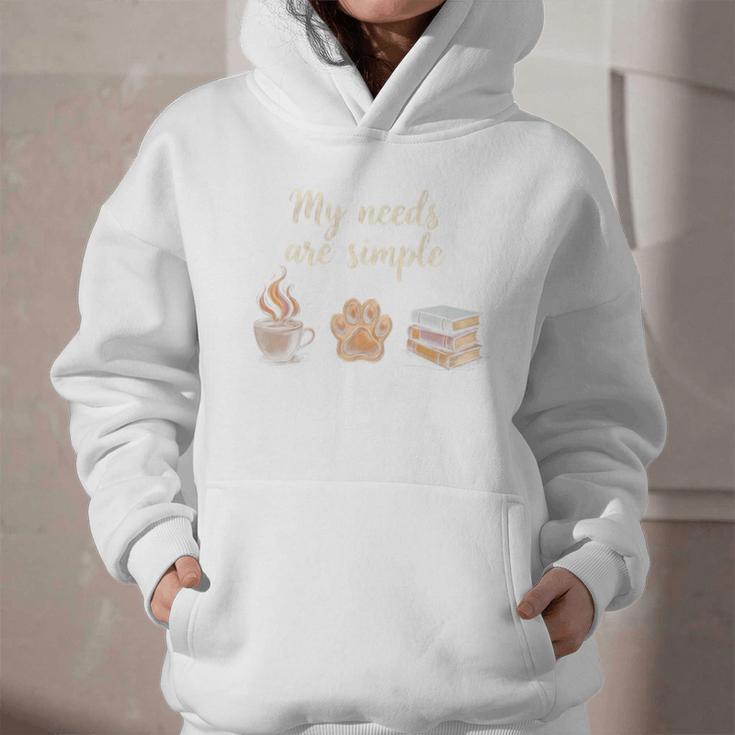 Coffee Paw Print Book Lover Reading Simple Life Bookworm Premium Tri-Blend Graphic Youth Hoodie