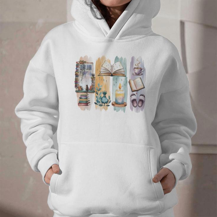 Coquette Bookworm Reading Enthusiast Book Lover Book Graphic Youth Hoodie