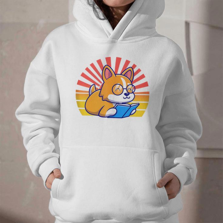 Corgi Dog Reading Book Book Lover Dog Lover Graphic Youth Hoodie Corgi Dog Reading Book Book Lover Dog Lover Graphic Youth Hoodie