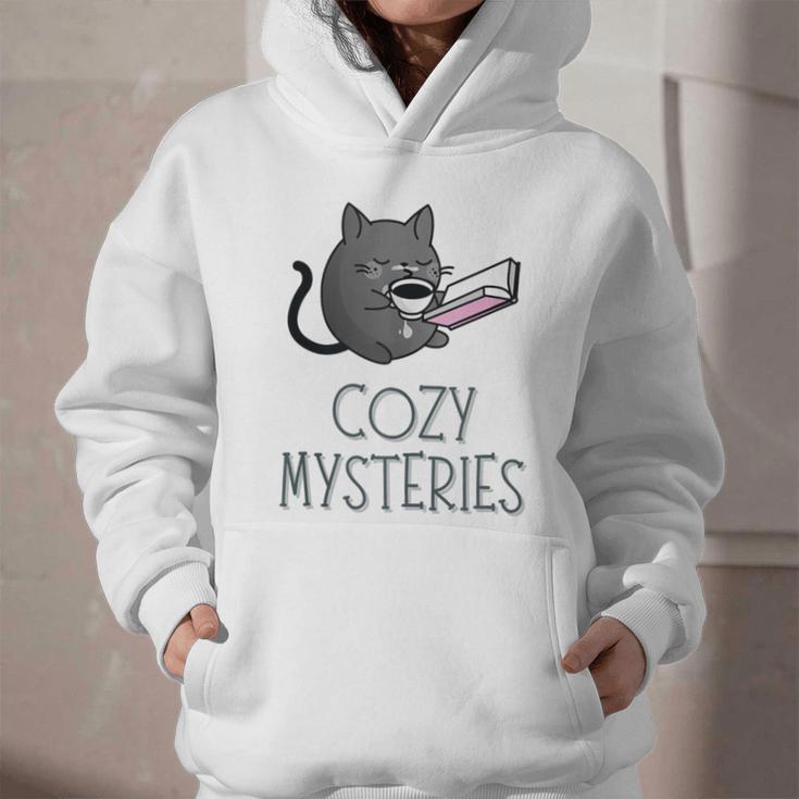 Cozy Mysteries Coffee And Novel For Book Lovers Graphic Youth Hoodie Cozy Mysteries Coffee And Novel For Book Lovers Graphic Youth Hoodie