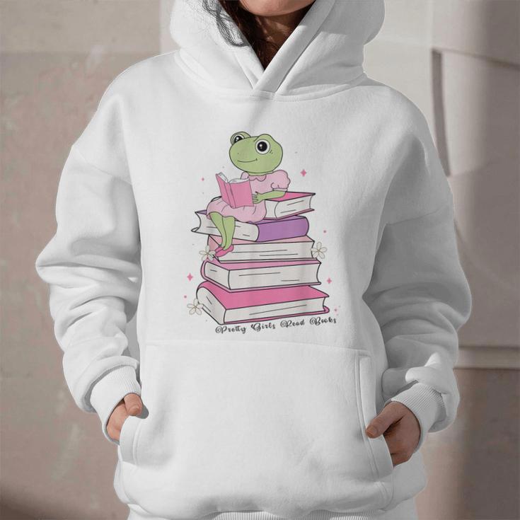 Cute Book Lover Frog Pretty Girls Read Books Kawaii Reading Graphic Youth Hoodie Cute Book Lover Frog Pretty Girls Read Books Kawaii Reading Graphic Youth Hoodie