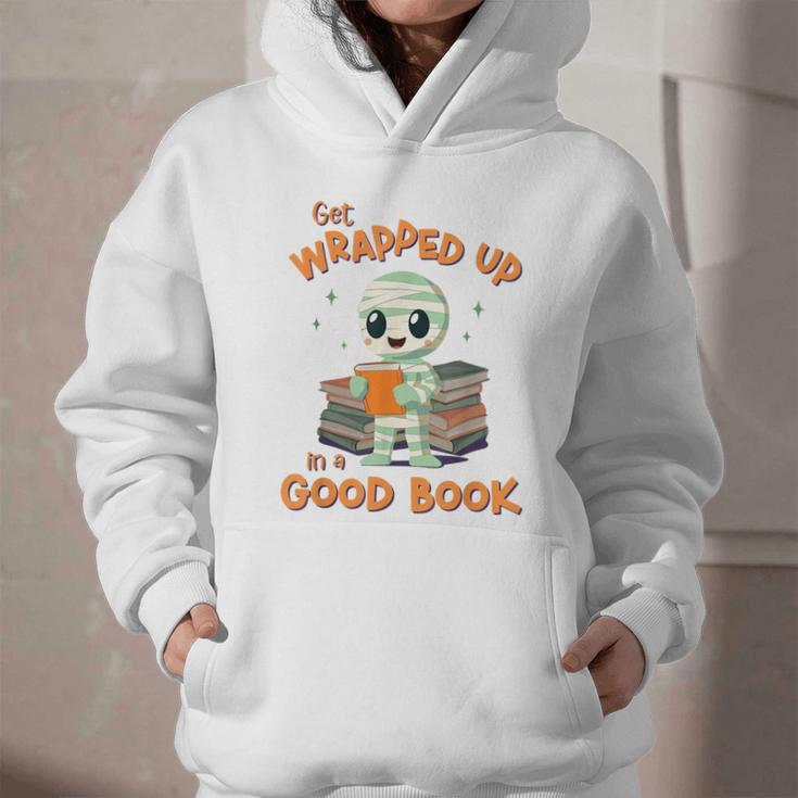 Cute Halloween Teacher Librarian Mummy Reading Books Graphic Youth Hoodie Cute Halloween Teacher Librarian Mummy Reading Books Graphic Youth Hoodie