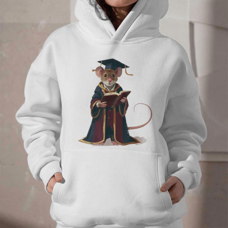 Cute Mouse Reading Book Graduation Graphic Youth Hoodie Cute Mouse Reading Book Graduation Graphic Youth Hoodie