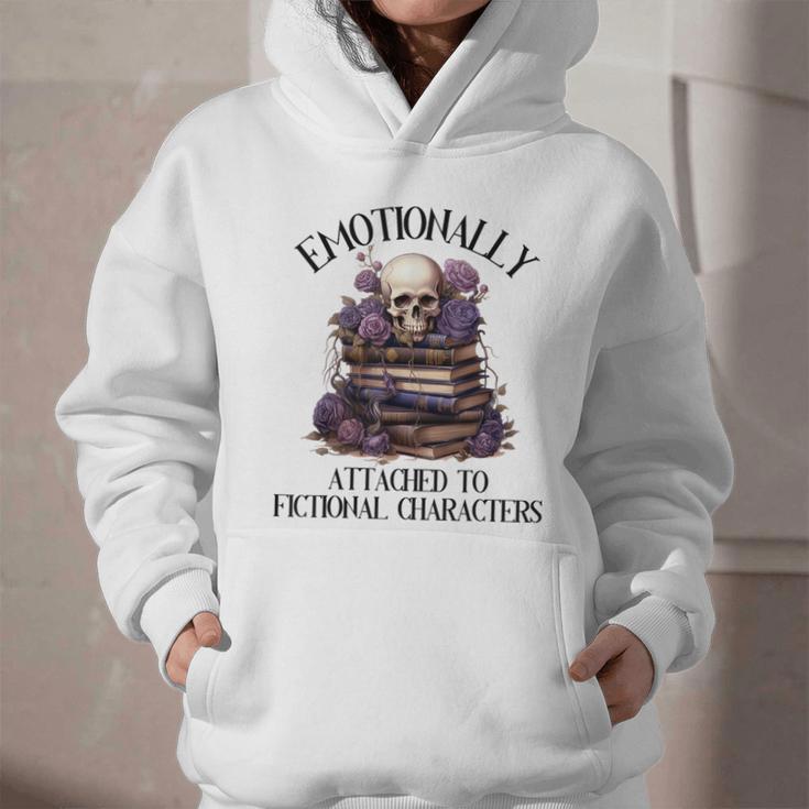 Dark Romance Book Emotionally Attached Fictional Characters Graphic Youth Hoodie