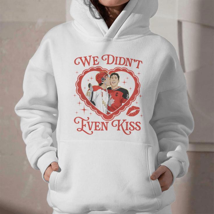 We Didn't Even Kiss Hockey Romance Book Graphic Youth Hoodie We Didn't Even Kiss Hockey Romance Book Graphic Youth Hoodie