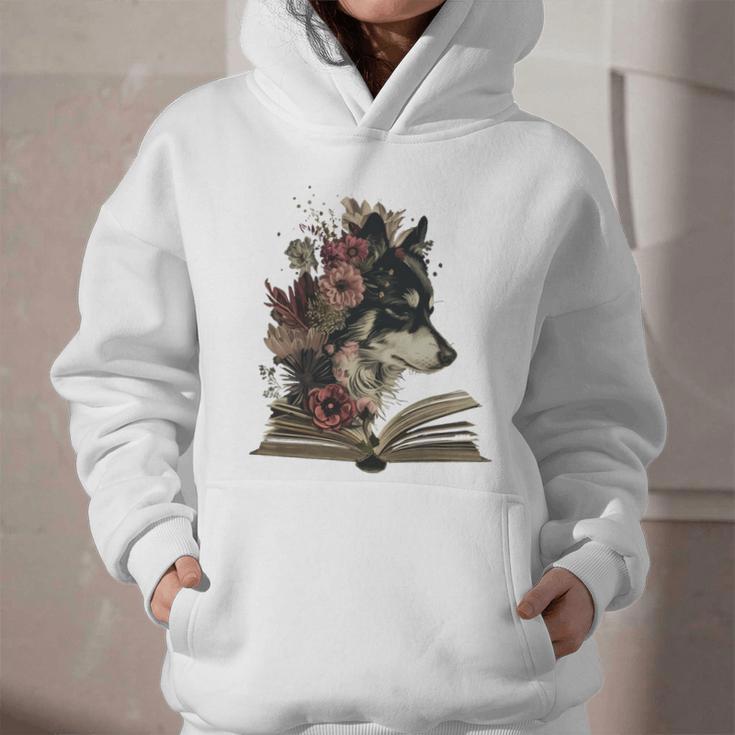 Dog Book Flower Graphic Youth Hoodie Dog Book Flower Graphic Youth Hoodie