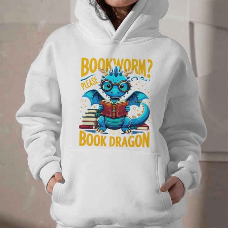Dragon Bookworm Please I'm A Book Dragon Graphic Youth Hoodie